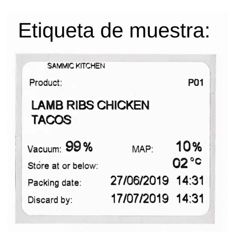 Impresora RB para Envasadora SU Sammic | Etiquetas | Alium Pro