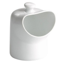 Papelera de Mesa Porcelana Blanca Basket