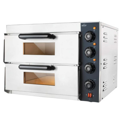 Horno Pizza Profesional Lecco 2 Cavidades | 3 kW | Piedra 40x40