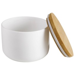 Tarro Cerámica 0,3 L con Tapa Bambú | Ibili 715003 | Hostelería