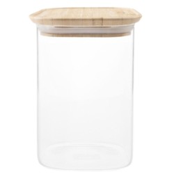 Tarros Borosilicato 1,1 L | Tapa Bambú | Alium Pro| Hostelería