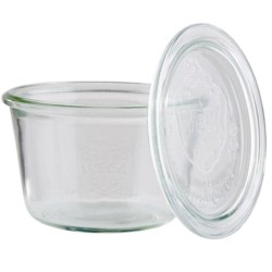 Mini Tarros Cristal 0,37 L con Tapa | Set 3 uds | APS 82346 |Alium Pro