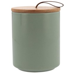 Tarro Cerámico Verde 0,63 L con Tapa | 6 uds | Quid OZON 5426442