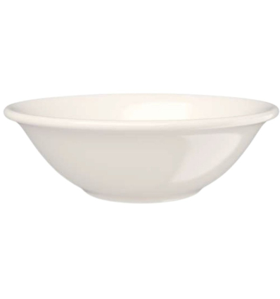 Bol hondo para ensalada porcelana blanca bone china "Lona". Ø 16 cm. Capacidad (cl) 42. ID Fine 10000-112016 (12 unidades)