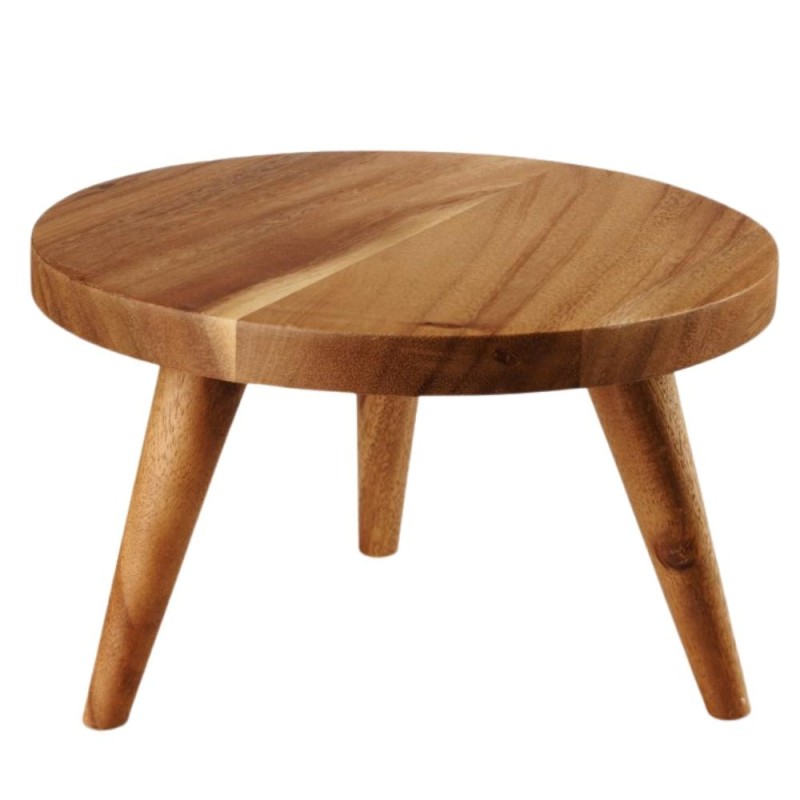 Expositor Banqueta Madera Ø15x10 cm | Buffet| Hostelería | Alium Pro