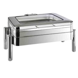 Chafing dish GN 1/1 tapa transparente inducción | Buffet| Alium Pro