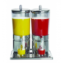APS 10720 Duo top-fresh double juice dispenser 2x6 l stainless steel