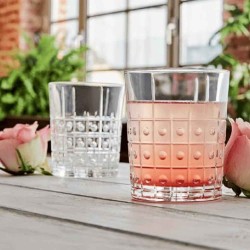 Vasos Bajos ESTE 30.3 cl | Diseño Geométrico | Bormioli Rocco (6 uds)