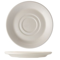 Coffee and brown muga porcelain cup Blanco Duoma 13.75 cm. 01170100 (6 units)