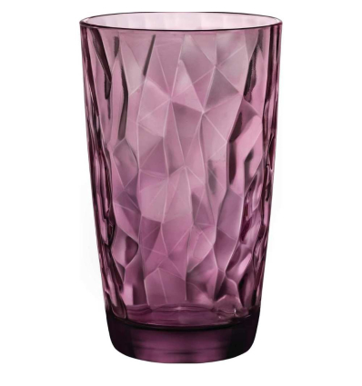 Vasos refresco morado DIAMOND | 47 cl | 6 uds