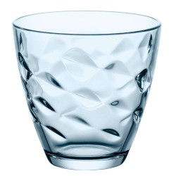 Vasos agua azules FLORA 26 cl (6 uds) | Diseño resistente | Bormioli
