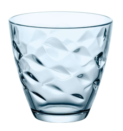 Vasos azules con relieve 26cl Ø8.6x8.2 cm. 6 uds | Bormioli