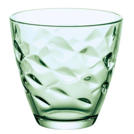 Vasos agua verdes FLORA 26 cl (6 uds) | Diseño resistente | Bormioli