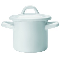 Olla Mini Alta Ø10 cm | Estilo Vintage Blue | Acero Esmaltado | IBILI