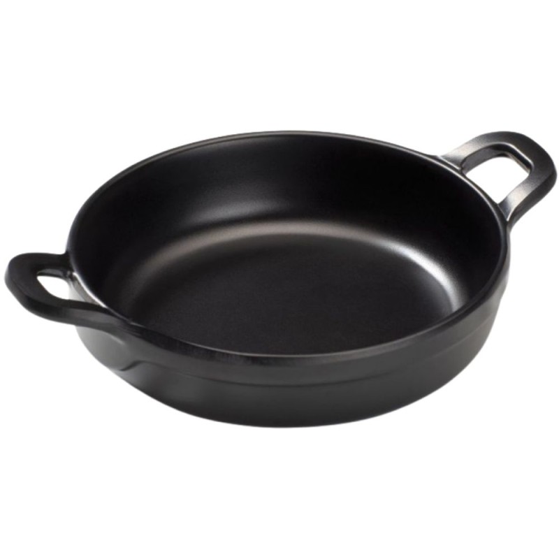 Cazuela Mini Redonda Ø14,5 cm | Melamina Negra | 12 uds | Pujadas