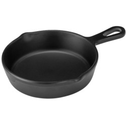 Sartén Mini Redonda Melamina Negra | Ø11 cm | Hostelería | Alium Pro