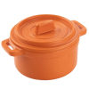 Mini Cacerola Redonda con Tapa Ø10 cm Naranja