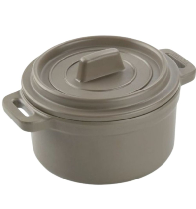 Mini Cacerola Redonda con Tapa Ø10 cm Gris