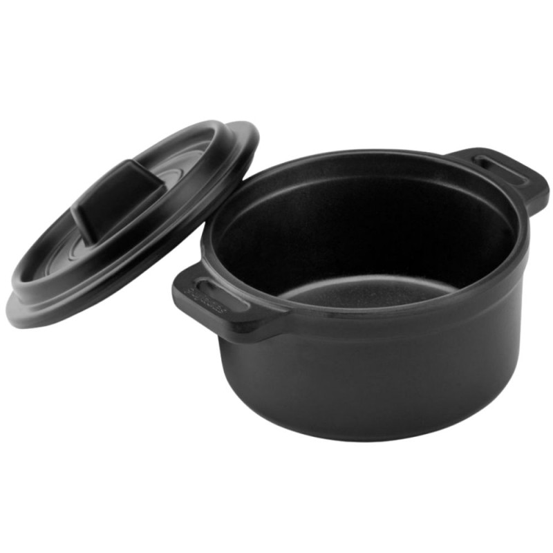 Mini Cacerola Negra Ø14 cm con Tapa | PUJADAS P23810 | Hostelería