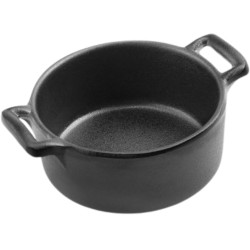 Mini Cacerola Negra Ø9 cm con Tapa | PUJADAS P23842 | Pack 12 | Alium