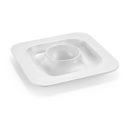 Plato Mini Huevos Blanco 11,5 cm | Caja 24 ud | Hostelería