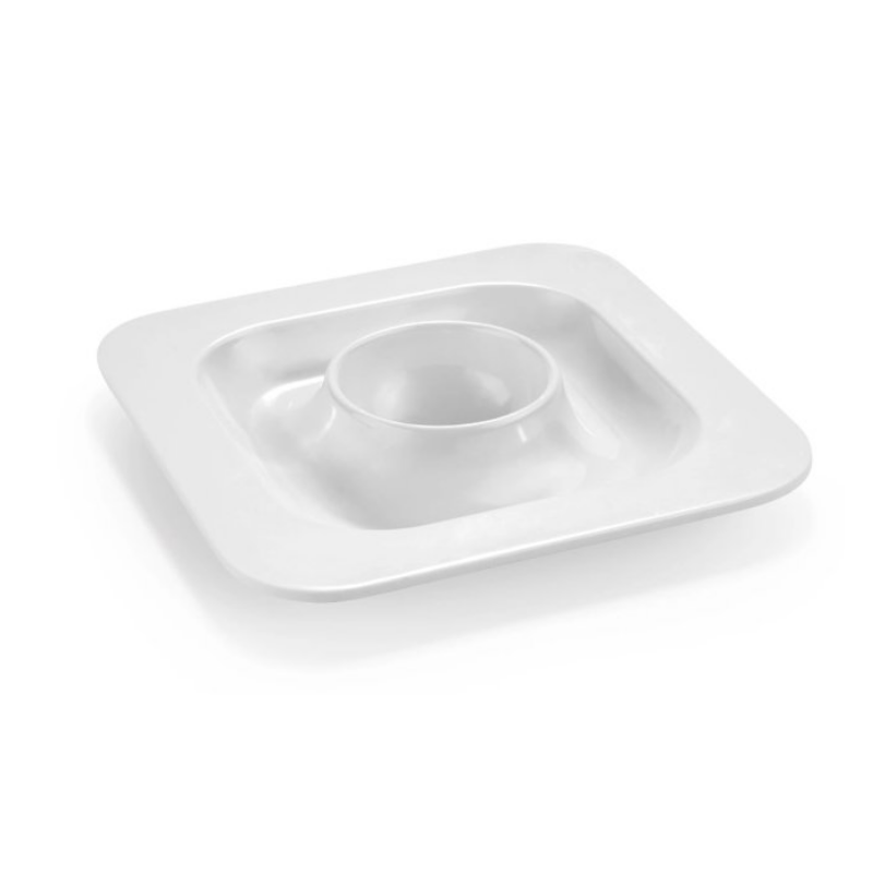 Plato Mini Huevos Blanco 11,5 cm | Caja 24 ud | Hostelería
