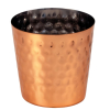 Mini Cubo Cobre Martillado 8,5 cm | Acero Inox | 12 uds