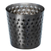 Mini Cubo Negro Martillado 8,5 cm | Caja 12 ud