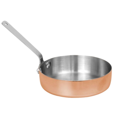 Mini Sartén Cobre Acero Inox 11 cm | 6 uds