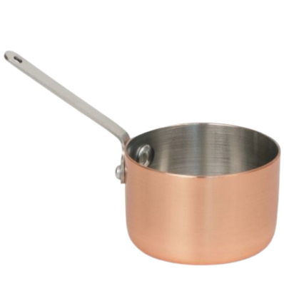 Mini Cazo Cobre Acero Inox 9 cm | 6 uds