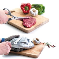 Tijera desescamadora Lacor 23 cm | 2 en 1 para cocina profesional