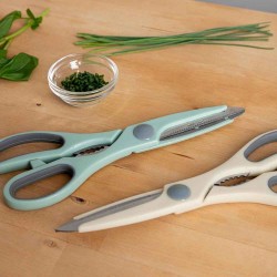 Tijeras multiusos RICO 22 cm (12 uds) | Acero inoxidable y cascanueces