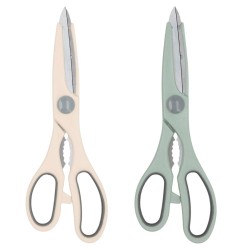 Tijeras multiusos RICO 22 cm (12 uds) | Acero inoxidable y cascanueces