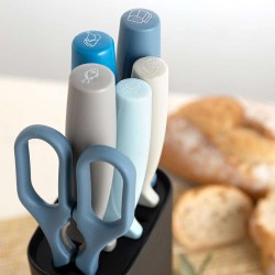 Tacoma con cuchillos y tijera OZON | Set 6 piezas con identificación