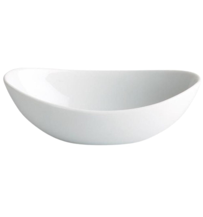 Bol - rabanera mini barca porcelana blanca | 9 cl | 120 uds