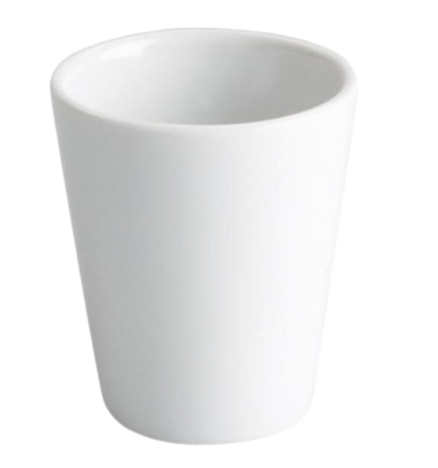 Vaso chupito mini porcelana blanca | 6 cl | 6 uds
