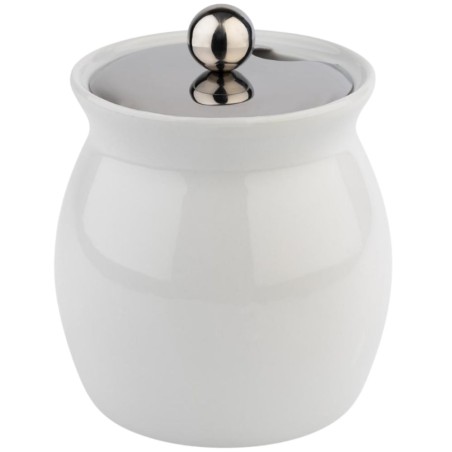 Salsera 0,8 L con tapa | Porcelana y Acero | APS 83311