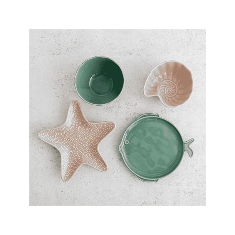 Boles de erizos de mar Ø12x5cm | AURA STELA | (6 uds)