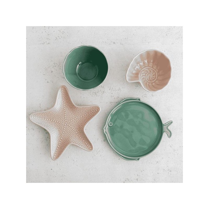 Bandejas de estrella de mar 20x19x2cm | AURA STELA | (6 uds)