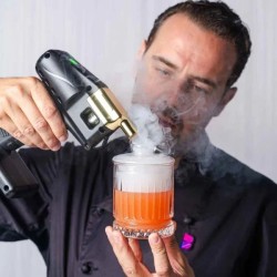 Pistola de Humo para Coctelería Flavour Blaster Pro Negra | Kit Completo