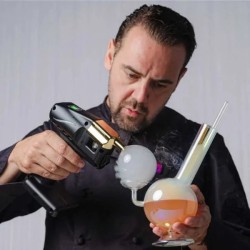 Pistola de Humo para Coctelería Flavour Blaster Pro Negra | Kit Completo