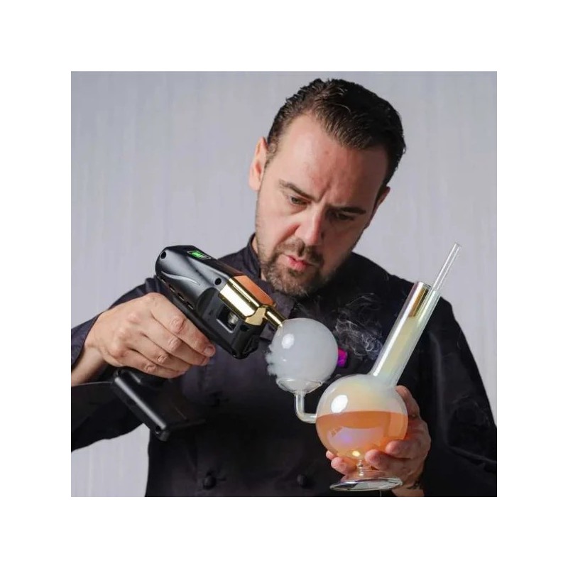 Pistola de Humo para Coctelería Flavour Blaster Pro Negra | Kit Completo