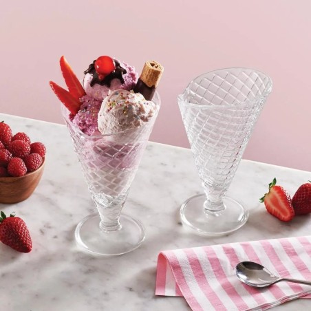 Copas de helado transparentes GELATO 21cl (6 unid.)