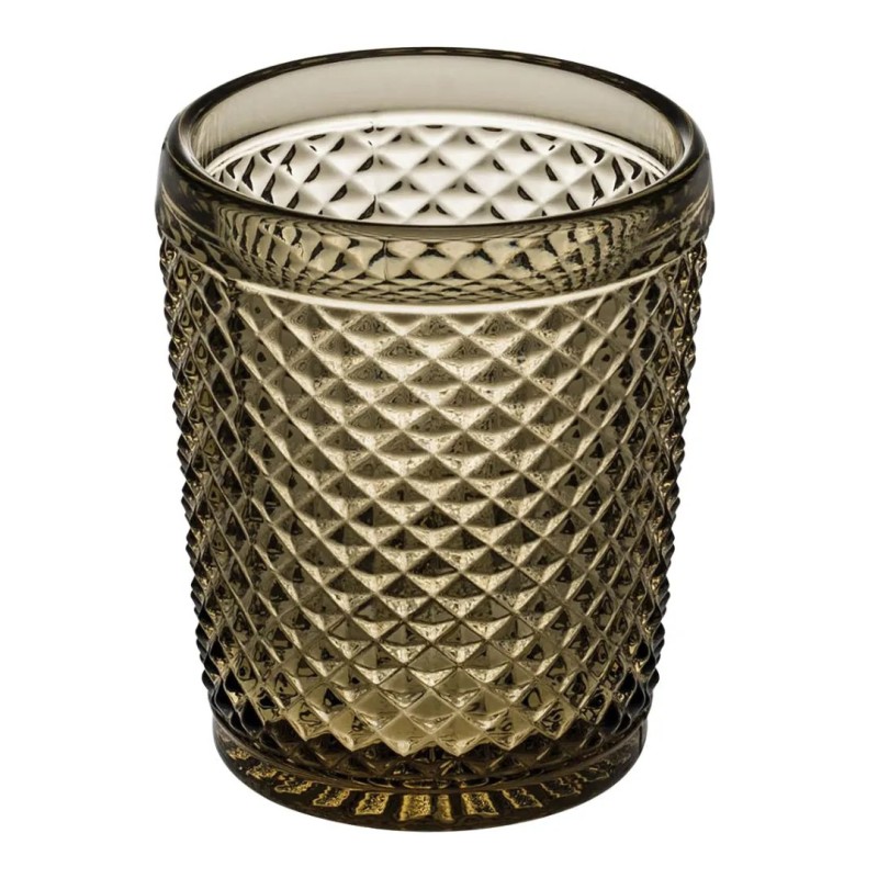 Vasos bajos de Whisky con relieve diamante || varios colores