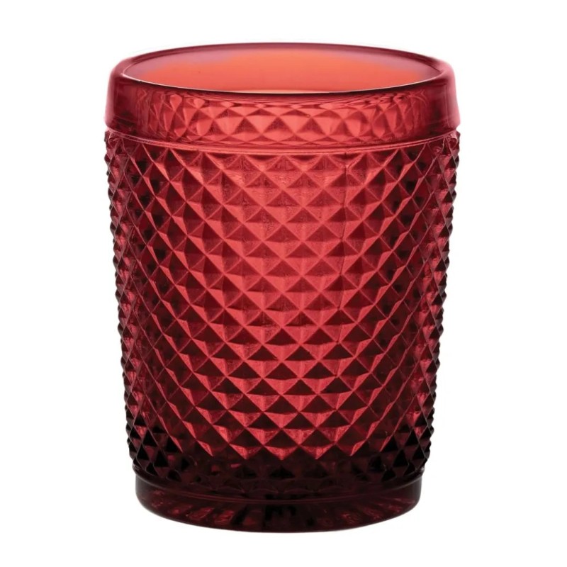 Vasos bajos de Whisky con relieve diamante || varios colores