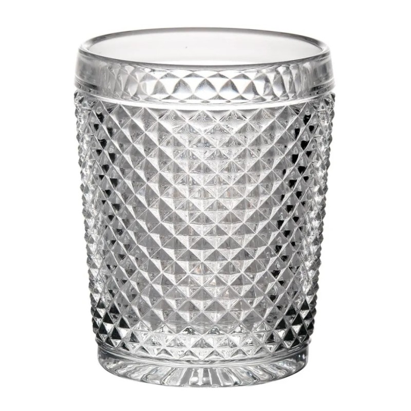 Vasos bajos de Whisky con relieve diamante || varios colores