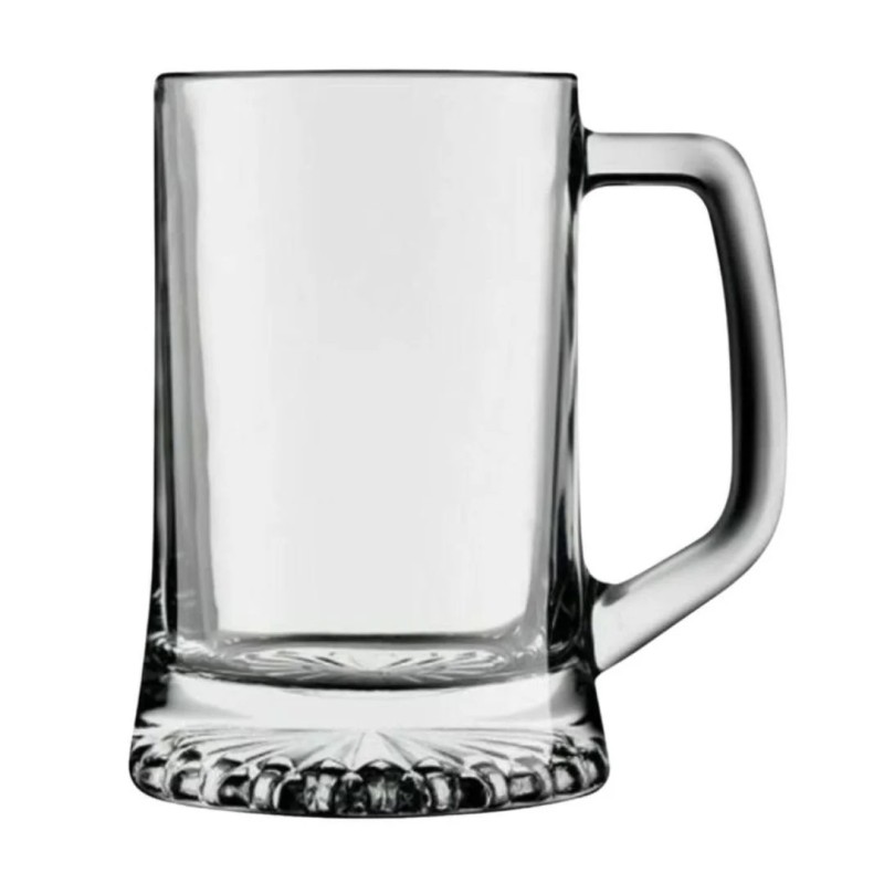 Jarra de Cerveza Maxim | Gran capacidad | 68 cl | Vidrio | Pack 6 uds