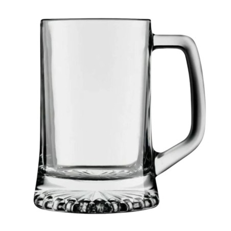 Jarra de Cerveza Maxim | Gran capacidad | 68 cl | Vidrio | Pack 6 uds