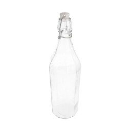 Botella de Cristal con Cierre Clip 1 L | Waki Glass