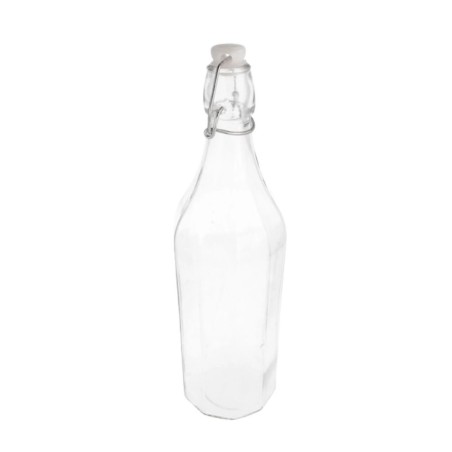 Botella de Cristal con Cierre Clip 1 L | Waki Glass